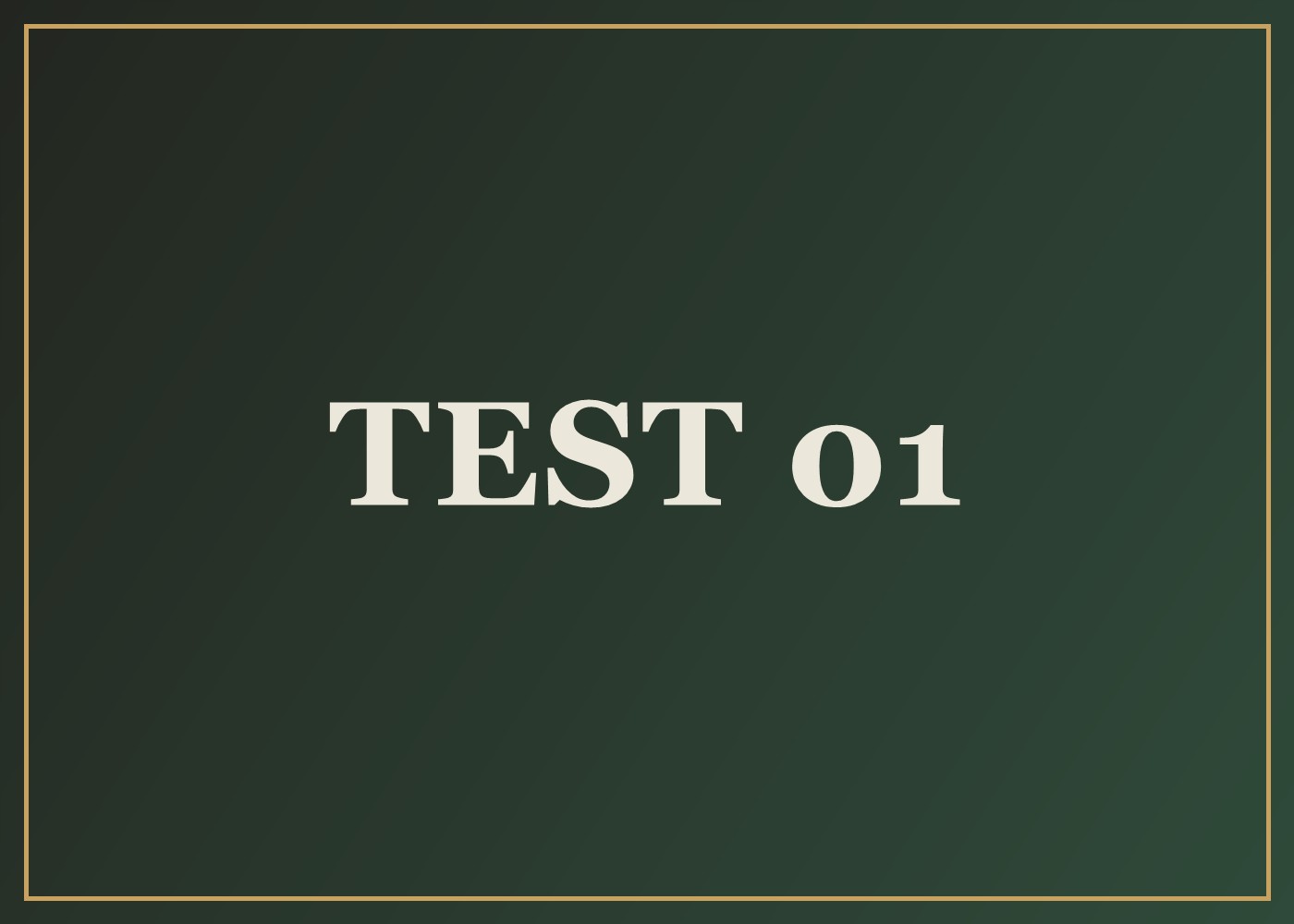 Test 01 - illustration de test
