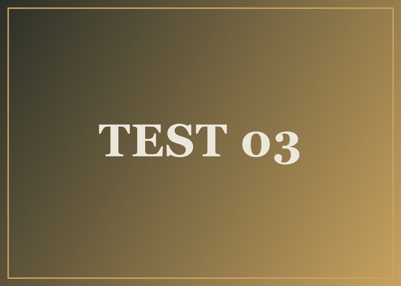 Test 03 - illustration de test